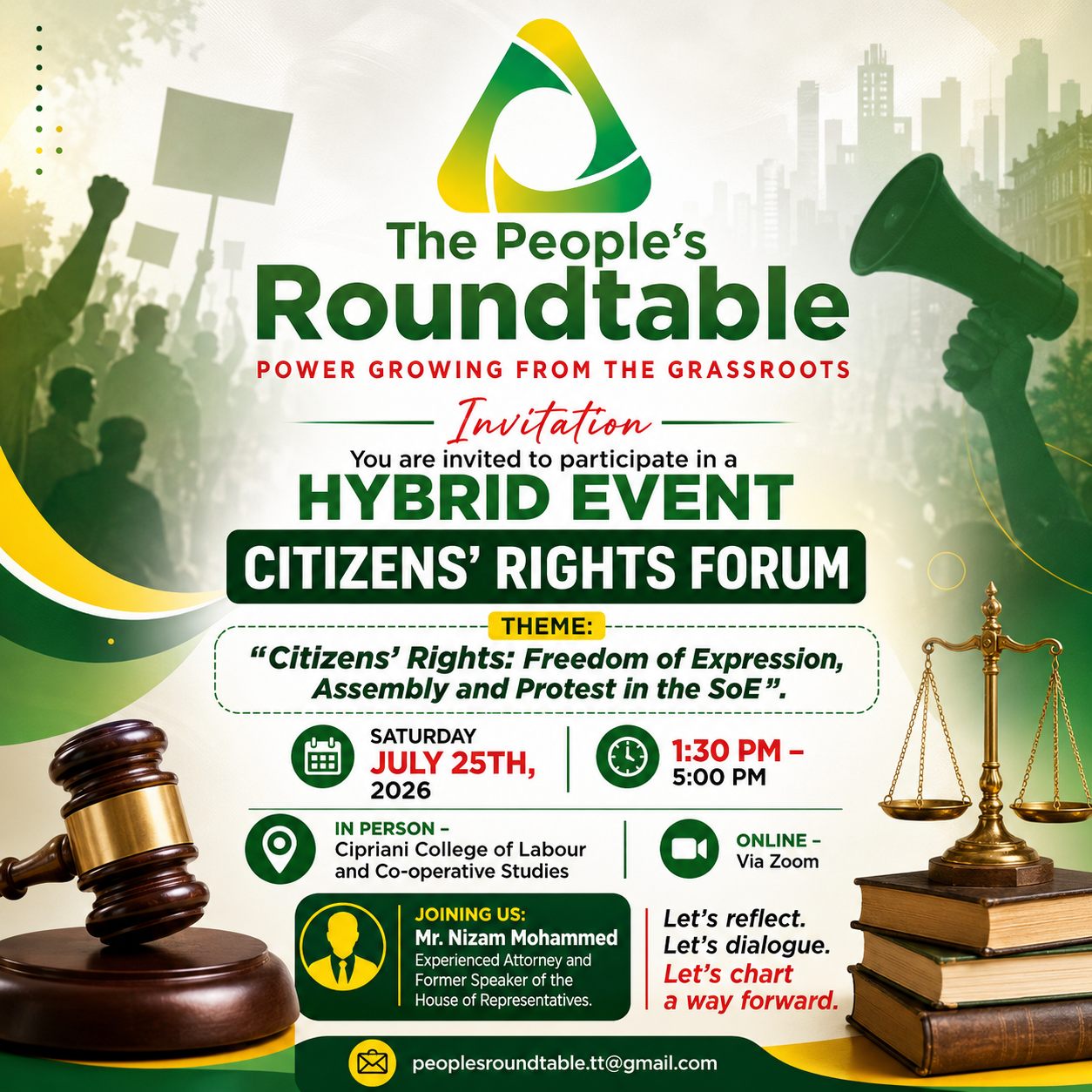 Citizens’ Rights: Freedom of Expression, Assembly and Protest in the SoE