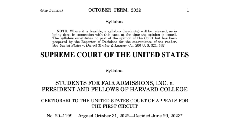 GPAM Statement on SCOTUS Decision on Race Conscious Admission